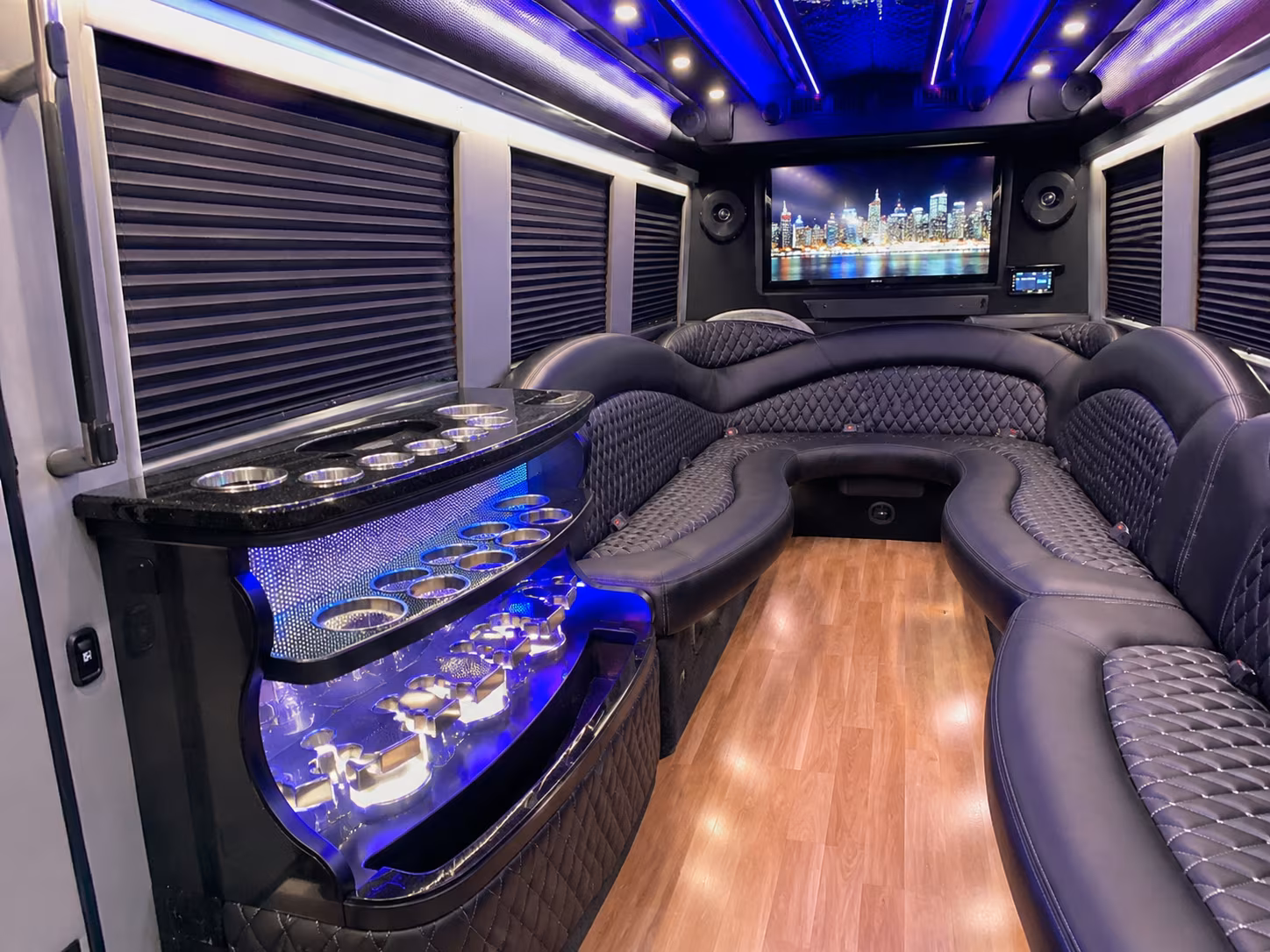 Carlsbad Bachelor & Bachelorette Transportation party bus exterior