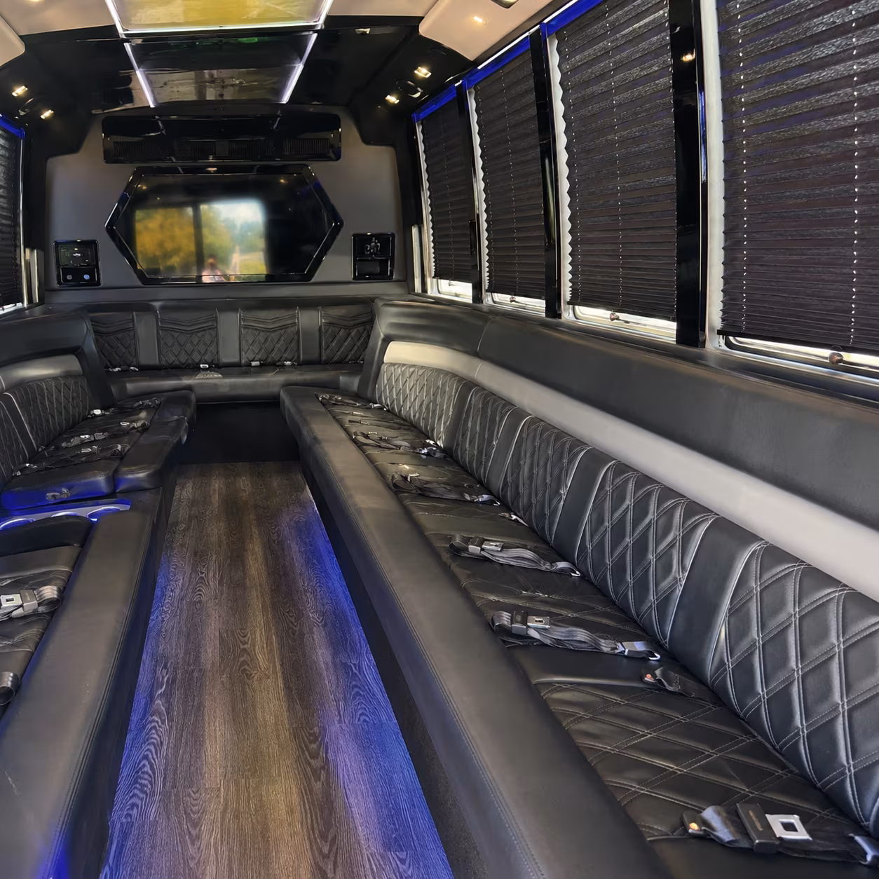 Carlsbad Bachelor & Bachelorette Transportation party bus exterior