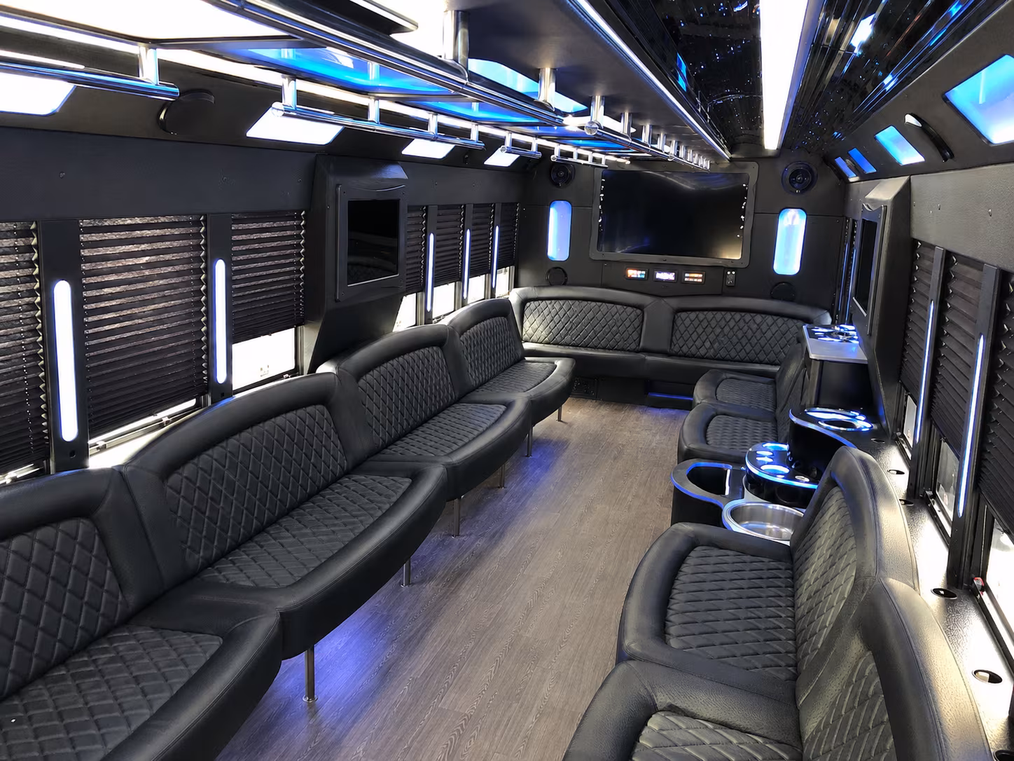 Carlsbad Birthday, Sweet 16, & Quinceañera Transportation party bus exterior