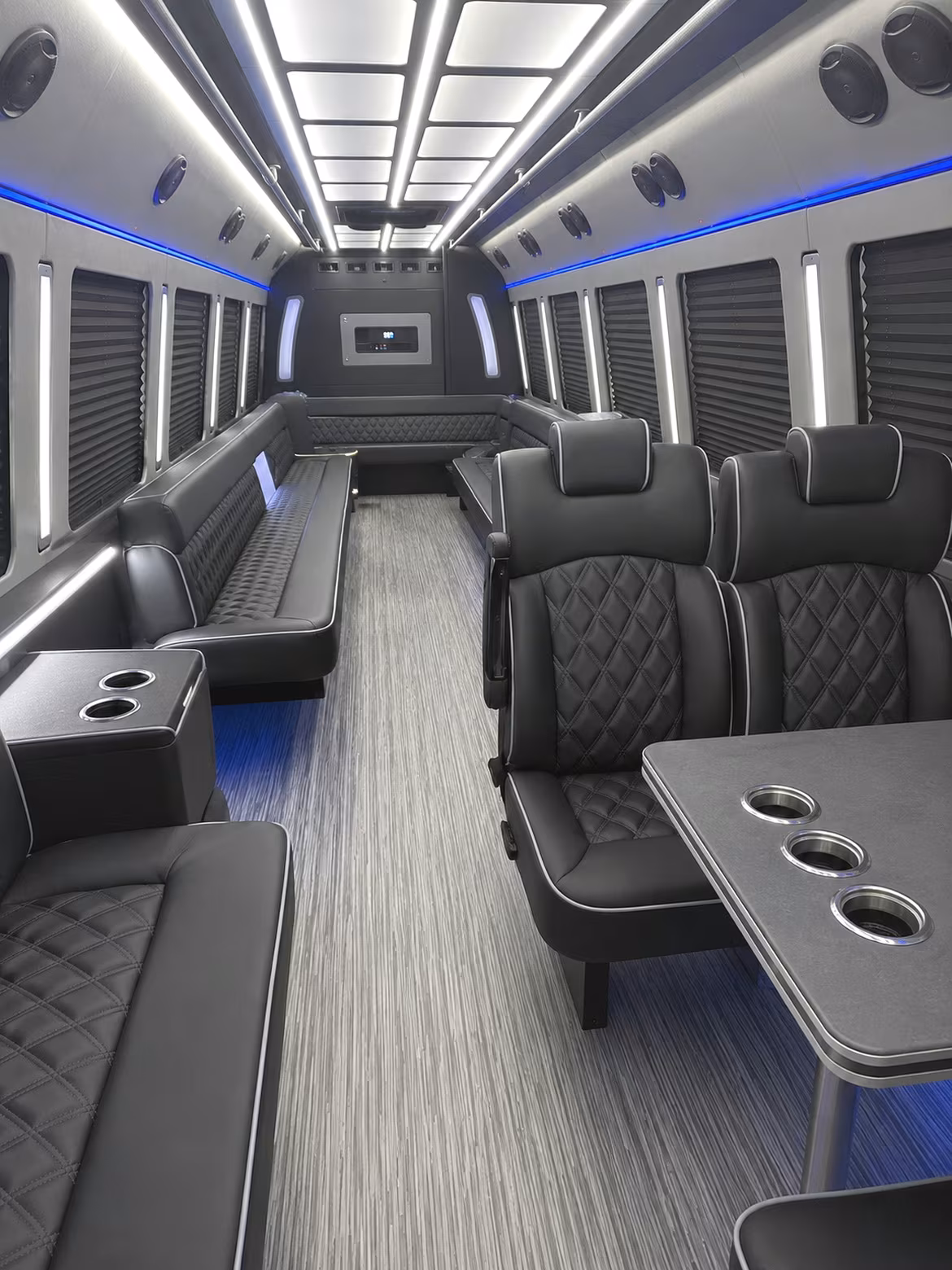 Carlsbad Private Event Transportation party bus interior