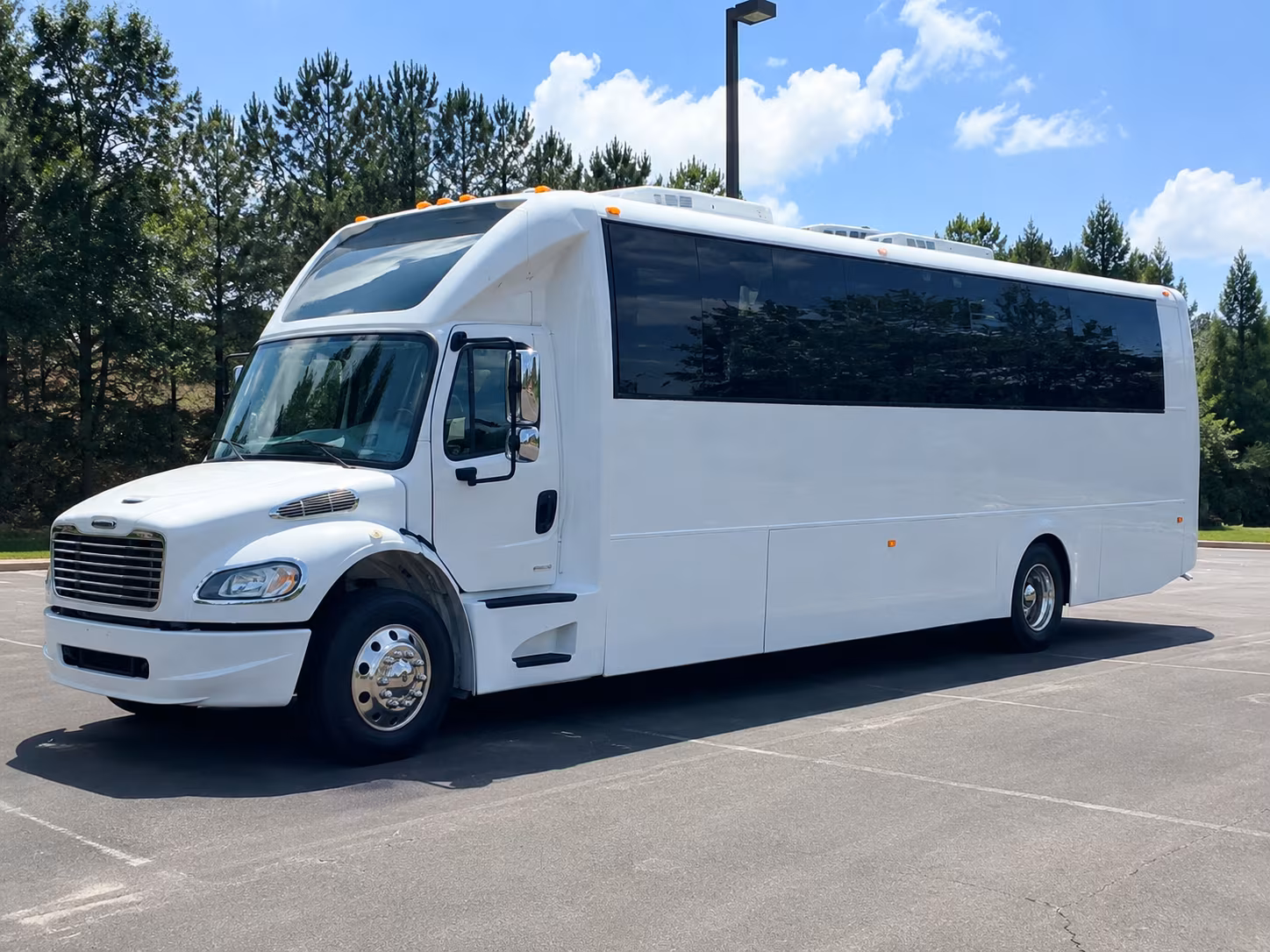 Carlsbad Private Event Transportation party bus exterior