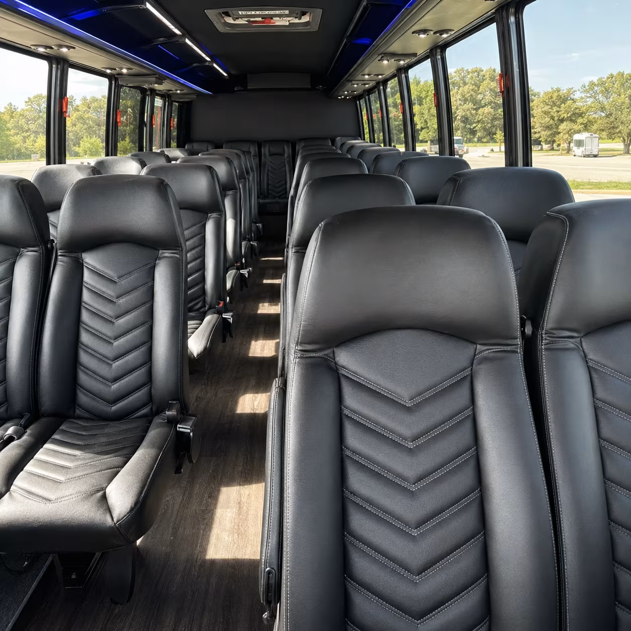 Carlsbad School Event Transportation party bus exterior