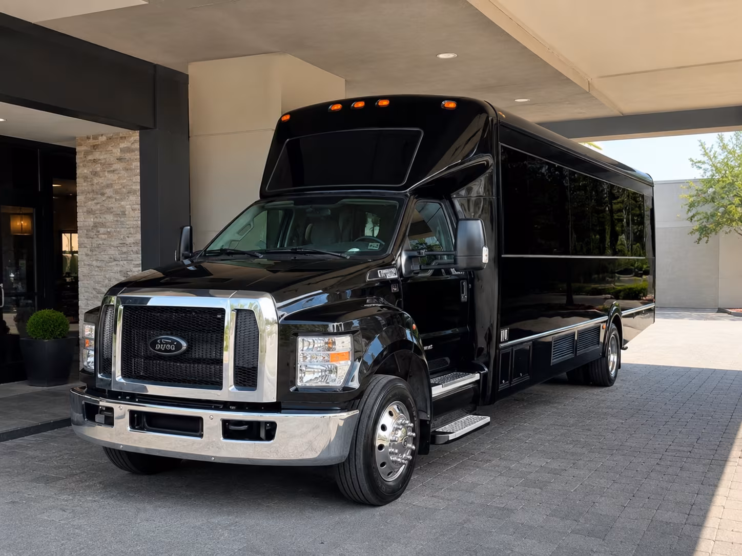 Carlsbad Sporting Event Transportation party bus exterior