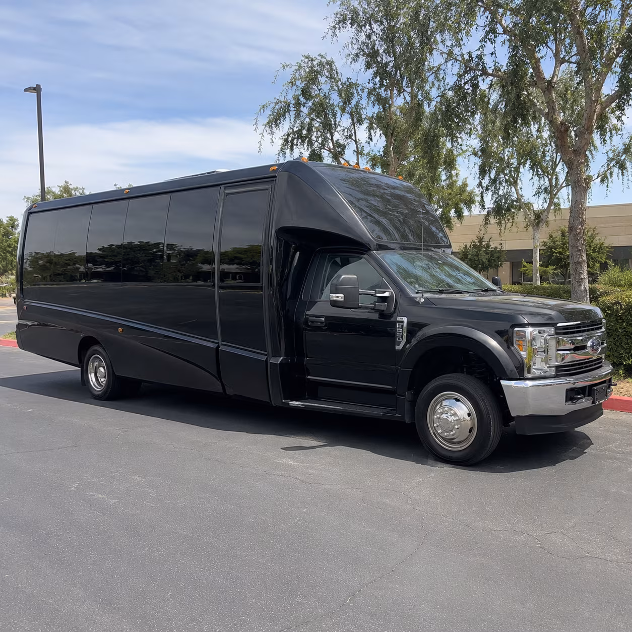 Carlsbad Wedding Transportation party bus exterior