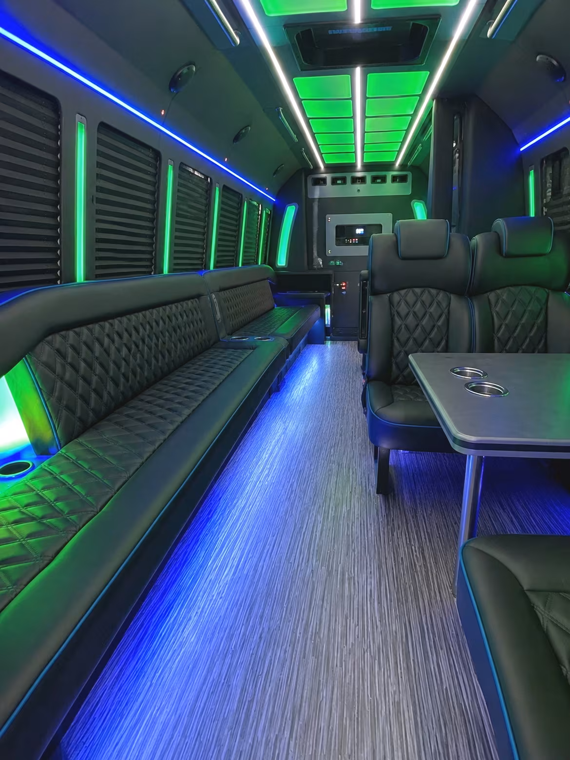 Carlsbad Wedding Transportation onboard seating