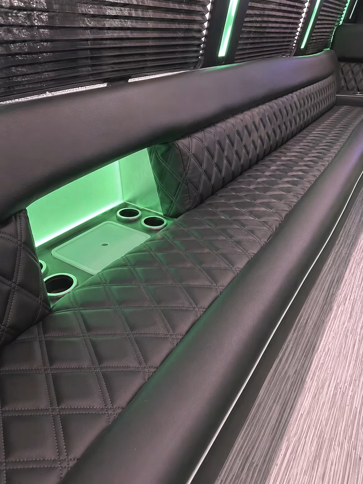 Carlsbad Winery Tour & Pub Crawl Transportation party bus interior