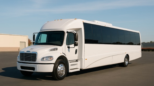Exterior of Charter Bus Company Carlsbad's 35 Passenger Minibus in Carlsbad