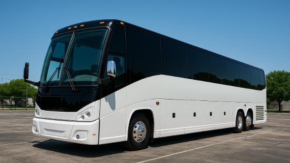 Exterior of Charter Bus Company Escondido's 40 Passenger Party Bus in Escondido