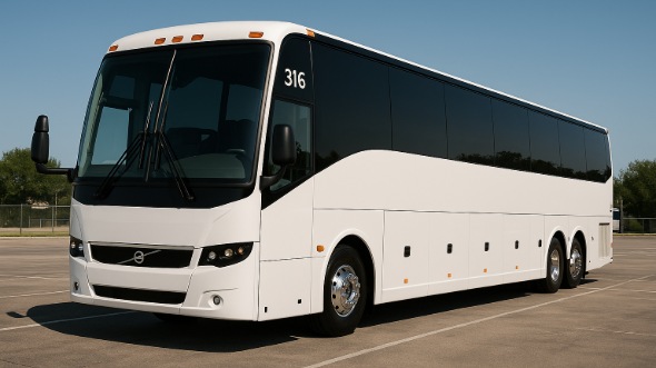 Exterior of Charter Bus Company Escondido's 50 Passenger Party Bus in Escondido